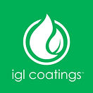 IGL Coatings logo with green background