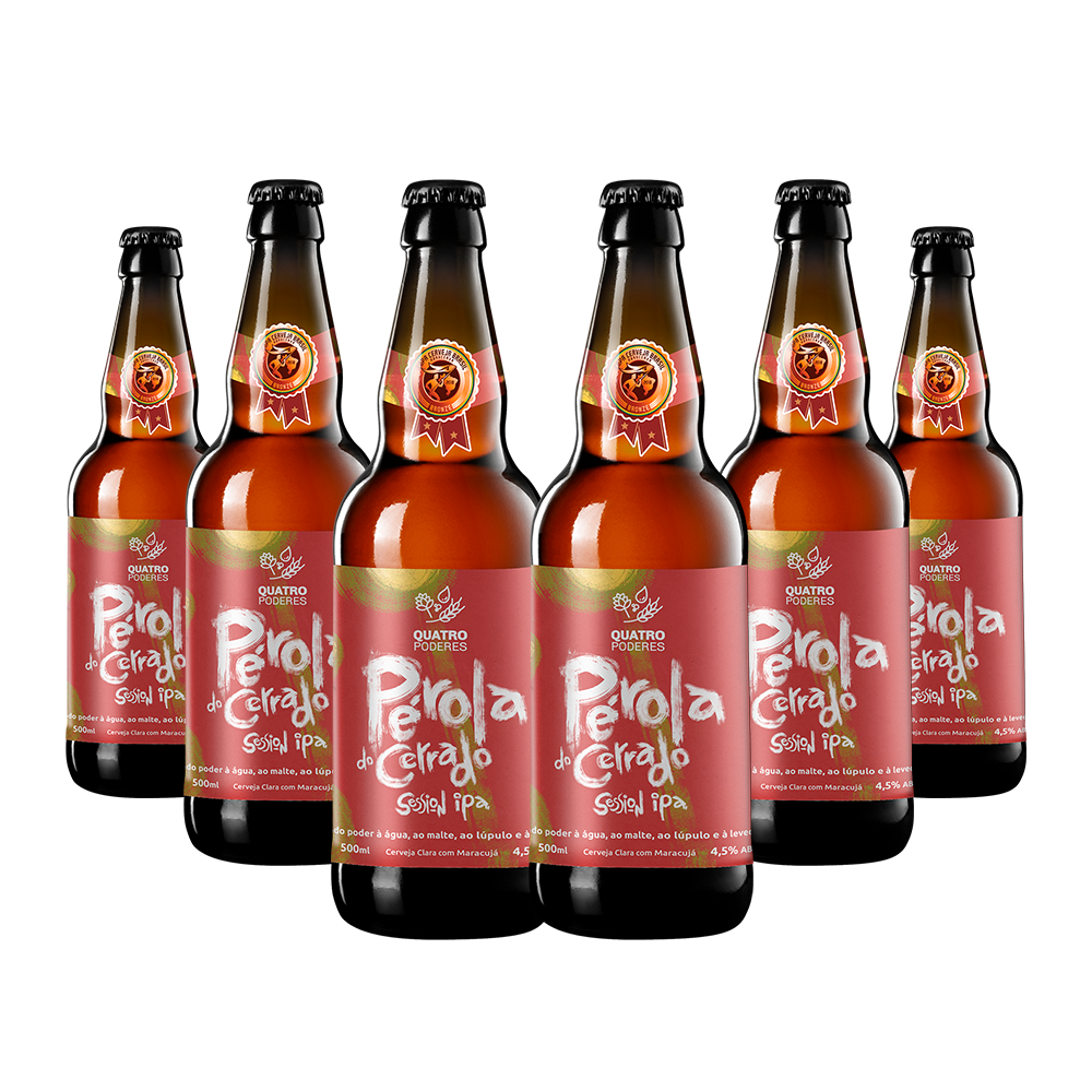 6-Pack Pérola do Cerrado - Session IPA - Garrafa 500ml