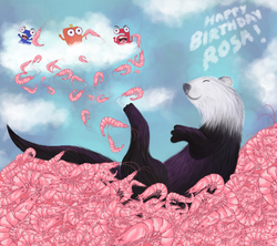 [134] Rosa's cruising on a sea of shrimps