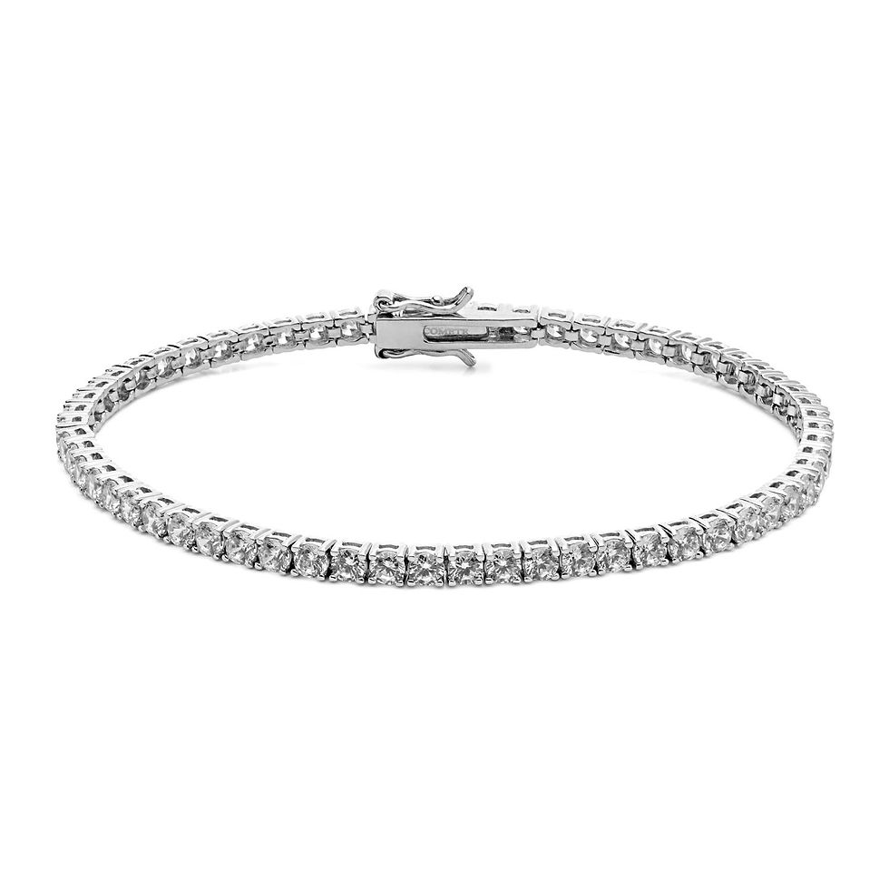 Bracciale Tennis Comete Uomo UBR 987 M19 in argento e zirconi bianchi