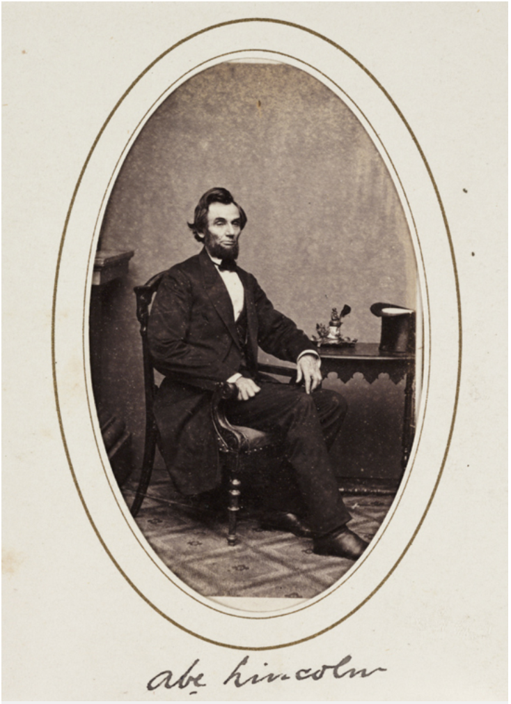 Abe Lincoln Carte de visite