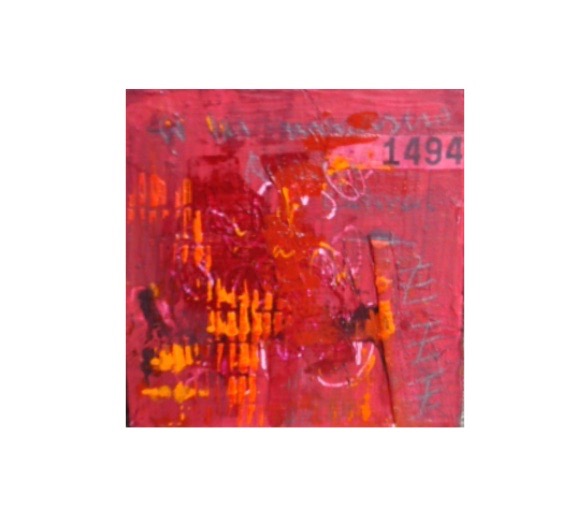 red abstract cube