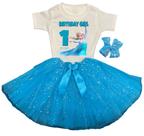 princess polly baby blue dress READY STOCK] 🔥1-11 YEARS GIRL DRESS PRINCESS BLUE PINK ELSA GAUN BUDAK main image 1
