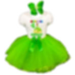 Thumbnail: Princess and The Frog Outfit Green Tutu Party Dress Shirt Girl Birthday Tiana