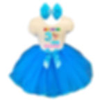 Thumbnail: Frozen Elsa Outfit Turquoise Tutu Party Dress Shirt Girl Birthday