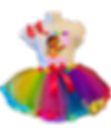 Moana Outfit Rainbow Tutu Party Dress Shirt Girl Birthday