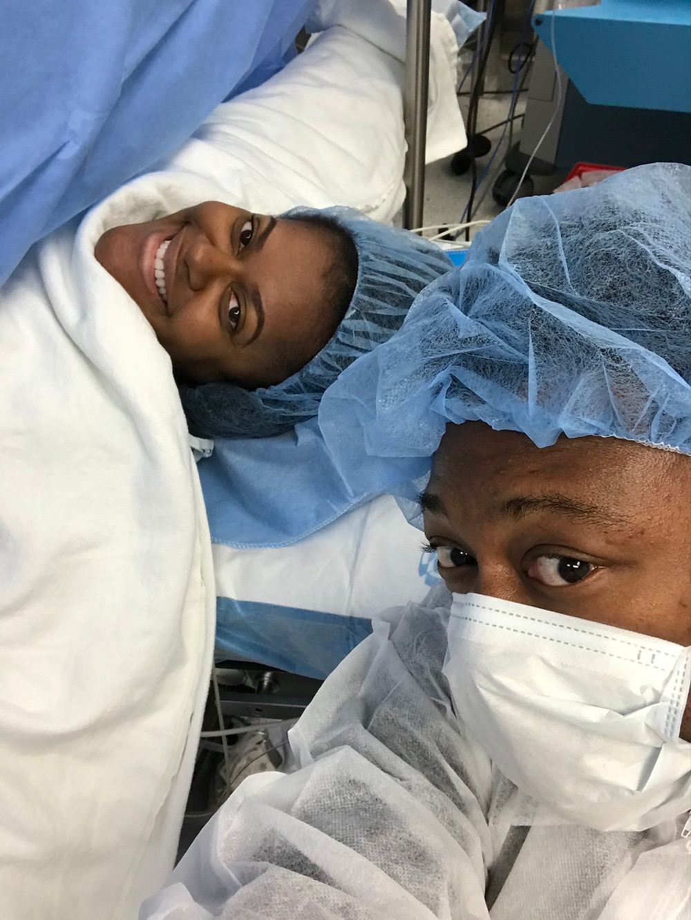 All smiles ready to meet our son