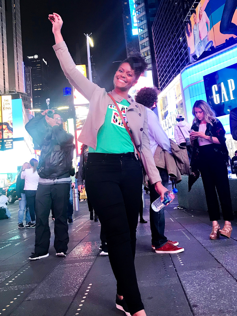 Me in the middle of Times Square in New York City
