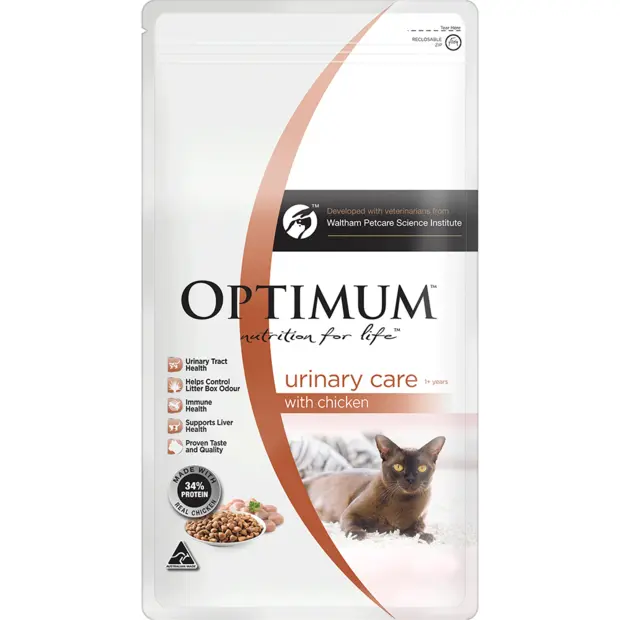 Optimum Adult Urinary Care Dry Cat Food With Chicken 1.8kg