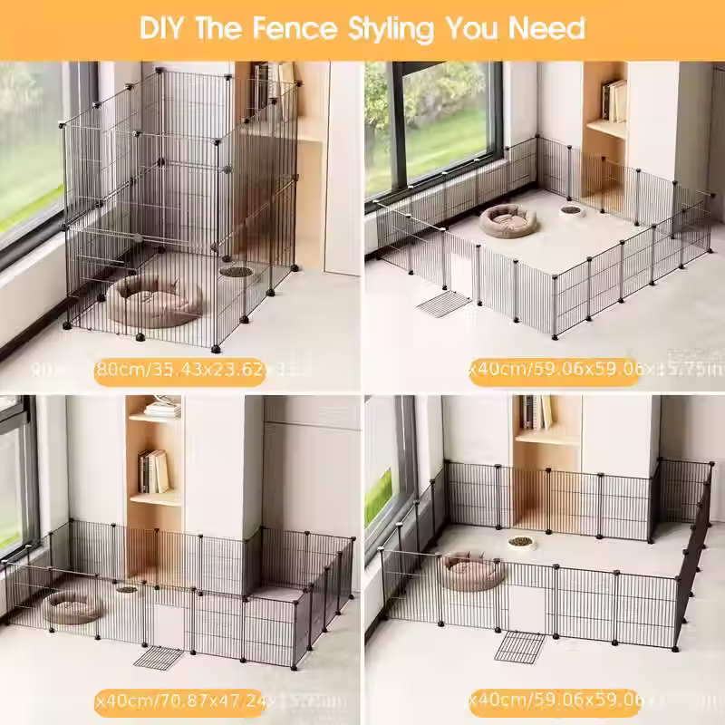 Thumbnail: copy of Advwin DIY Pet Playpen, 20 Panels Metal Wire Rabbit Enclosure &amp; Rabb