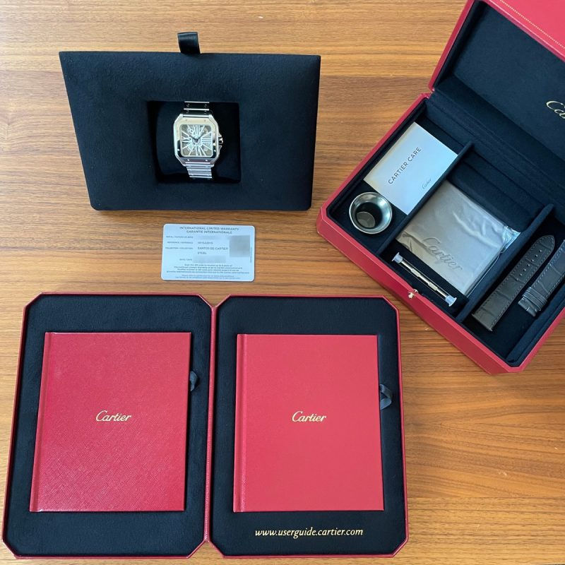 Miniature : Cartier Santos Skeleton Full Set 2018
