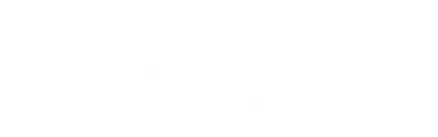 Elite Performance Health Center white logo used in footer.