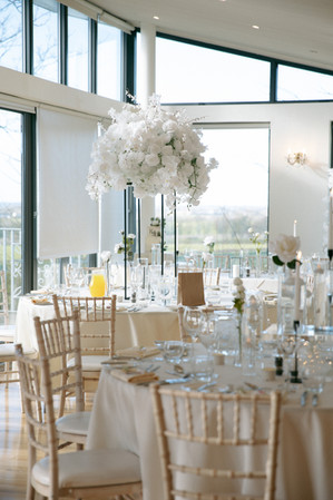 Wedding Breakfast Decoration at The West Tower, Ormskirk