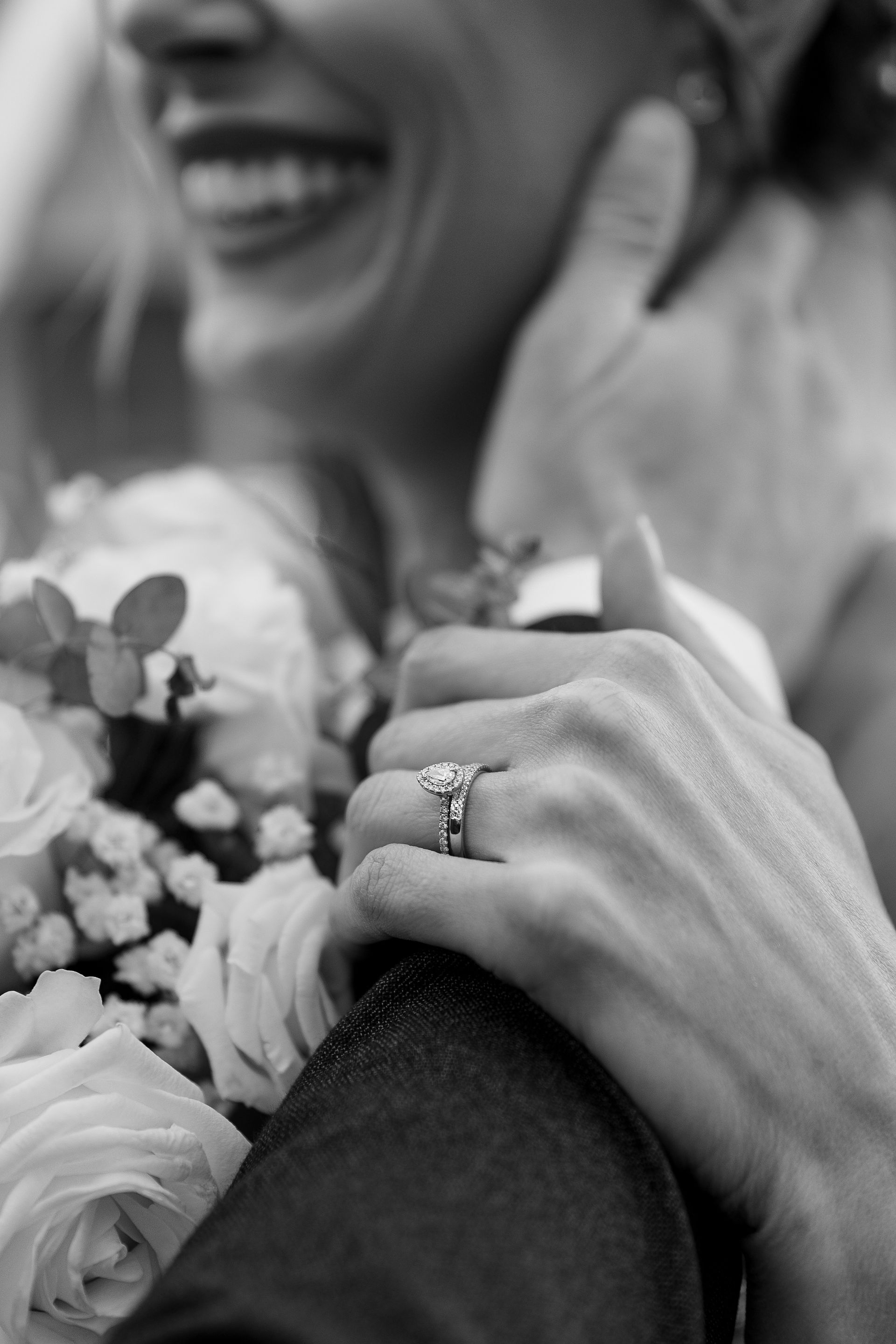 Winter Wedding, wedding rings at The West Tower Ormskirk