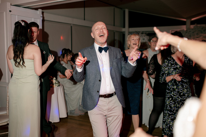 Evening direct flash dancing in The West Tower, Ormskirk