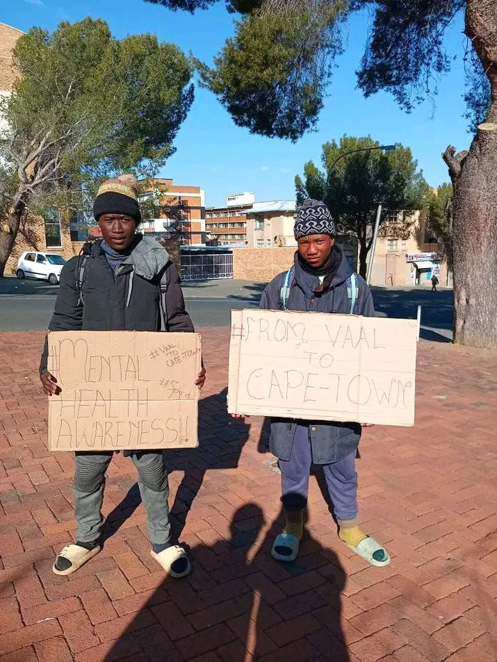 460km walk from Polokong (Vanderbijlpark) to Durban to raise Mental Health Awareness