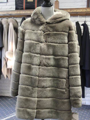 Taupe Rex Hooded Jacket