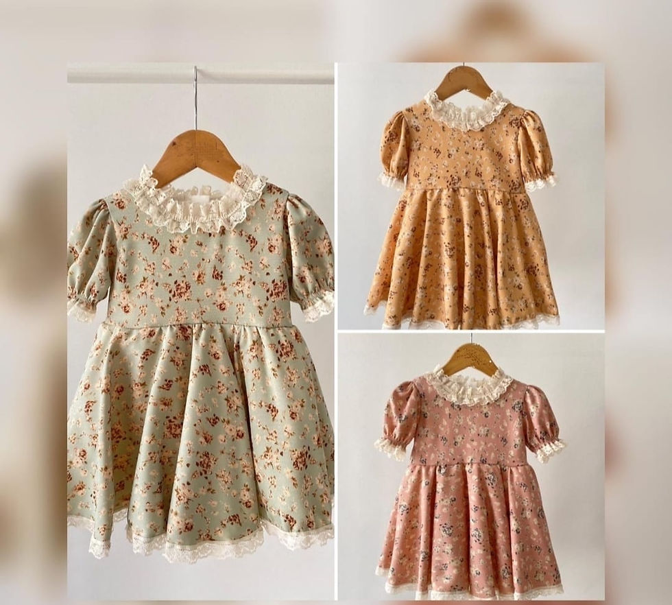 Little Coco Short Sleeve Floral Girls' Dress