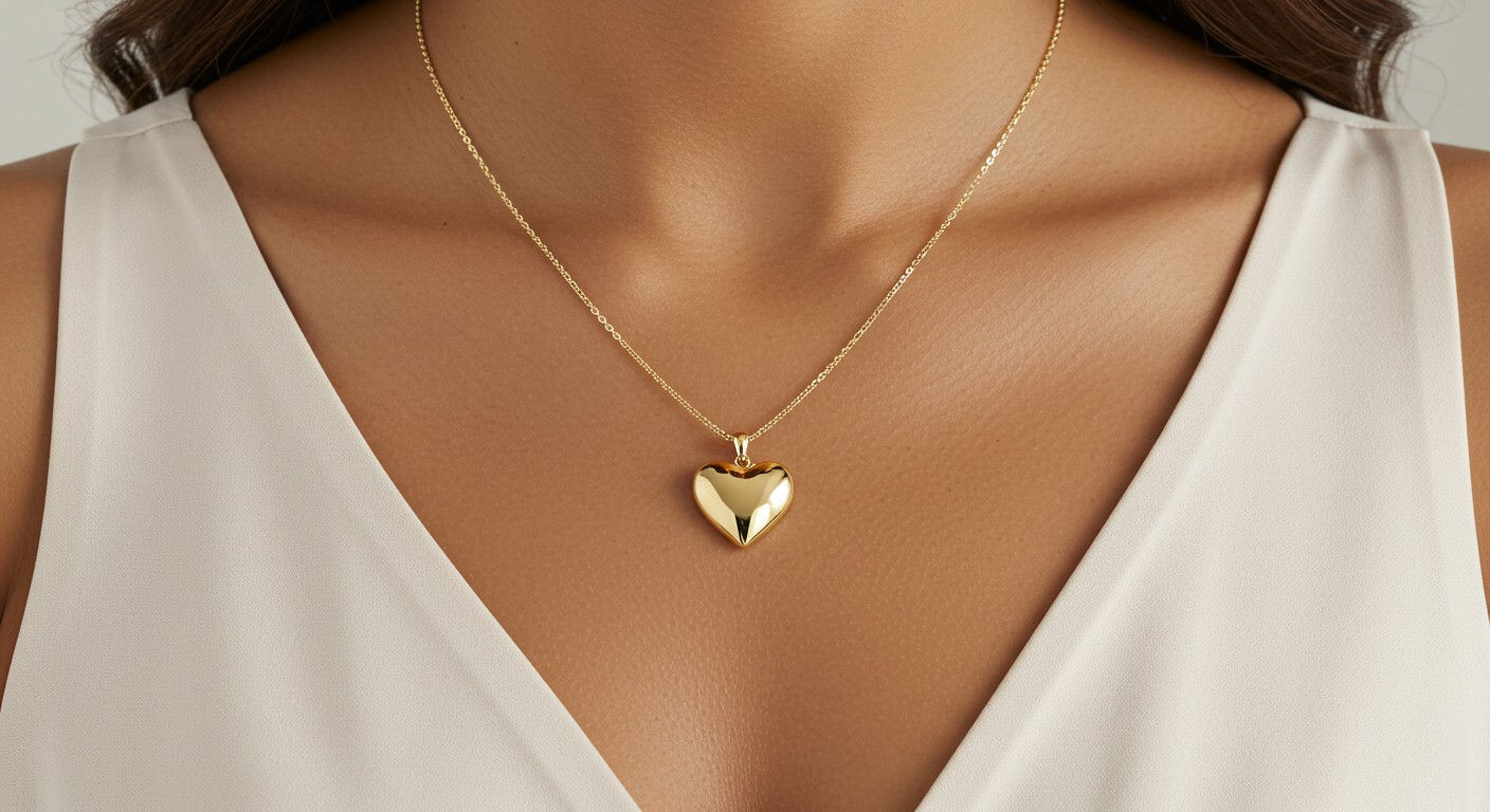 Gargantilha Veneziana  Coração