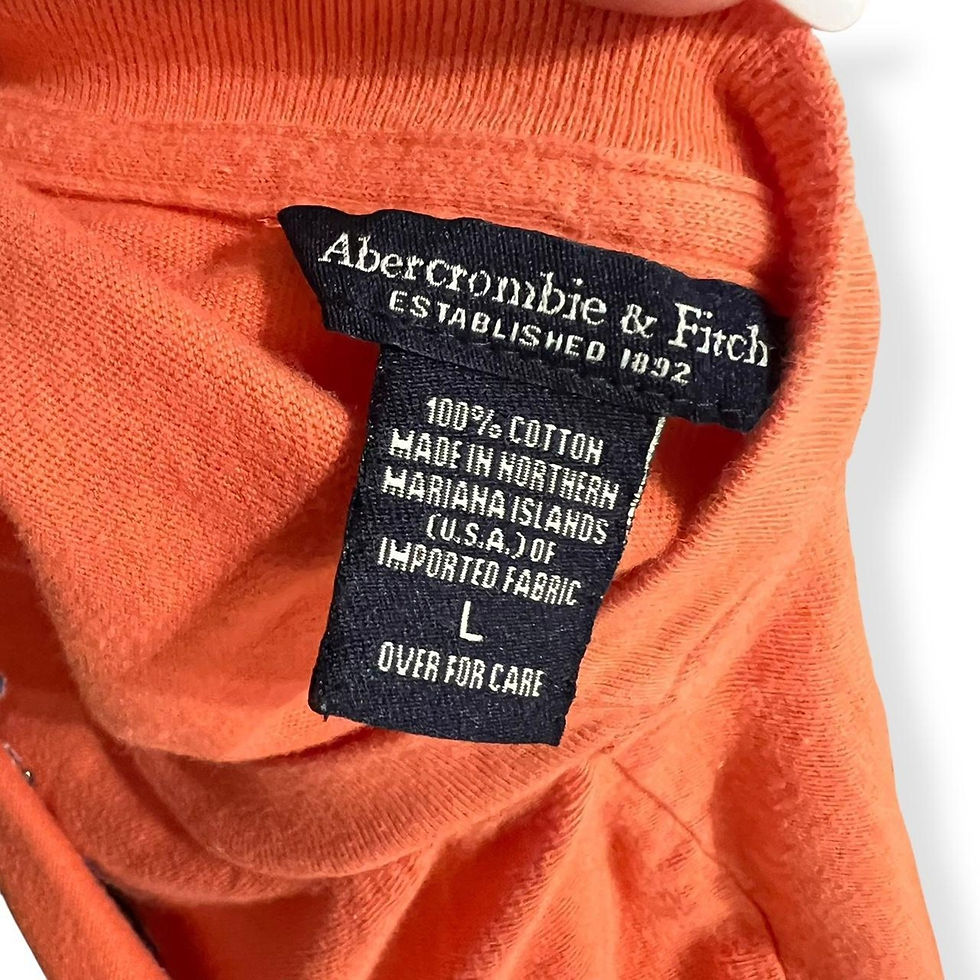 Thumbnail: Y2K ABERCROMBIE & FITCH Orange Shirt (Large)