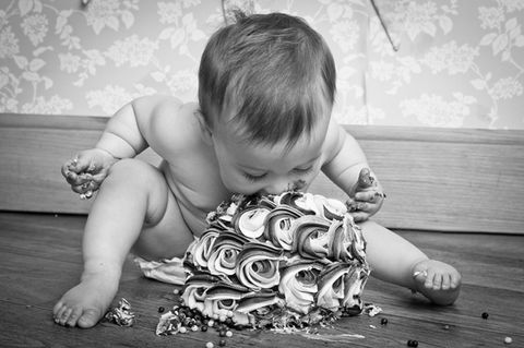 baby cake smash photo shoot middlesbrough