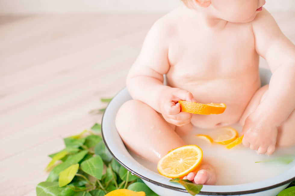 Thumbnail: Fruit Baby Bath Photoshoot