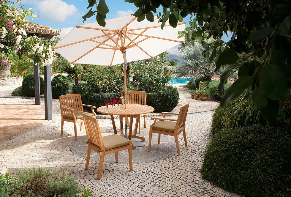 Thumbnail: Barlow Tyrie Chesapeake 8 Seater Teak Garden Dining Set – 280cm