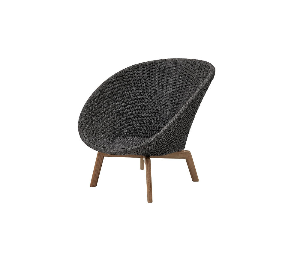 Thumbnail: Cane-line Peacock Outdoor Lounge Set – Sofa, 2 Chairs & Side Table