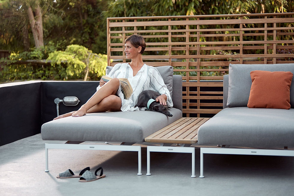 Thumbnail: Barlow Tyrie Layout Stainless Steel Garden Single Lounger