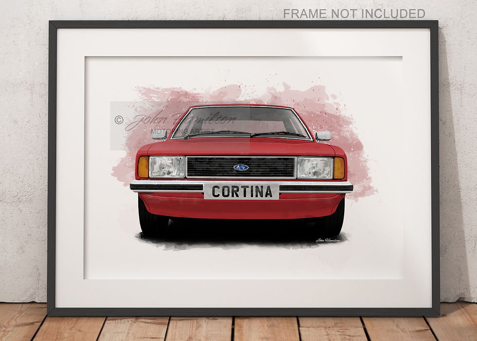 Thumbnail: Ford Cortina Mk4 Art Print