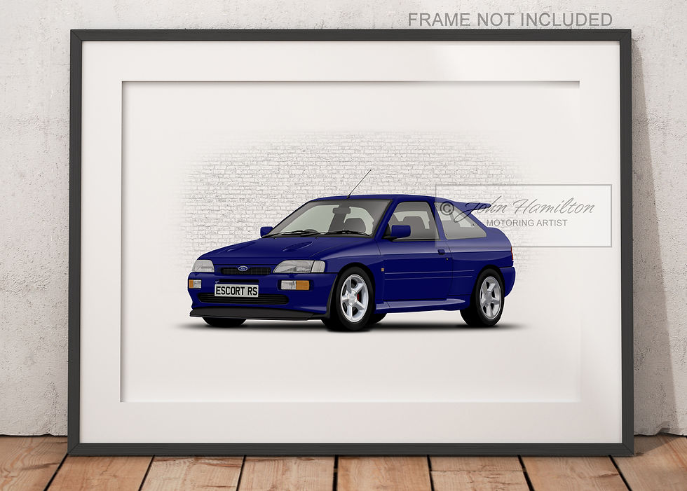 Thumbnail: Escort Mk5 RS Cosworth Art Print