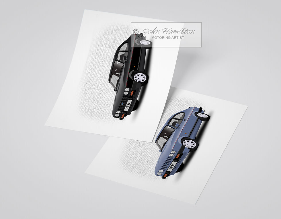 Thumbnail: Ford Capri Mk3 injection Special illustration