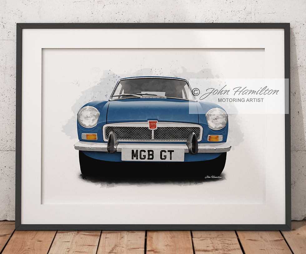 Thumbnail: MGB GT illustration Art Print