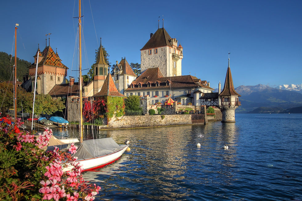 Oberhofen Castle on Lake Thoune