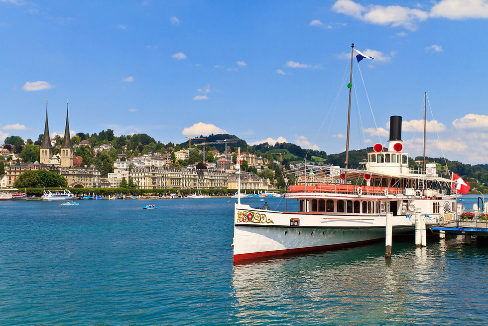 Steamboat at the Lucerne Lake