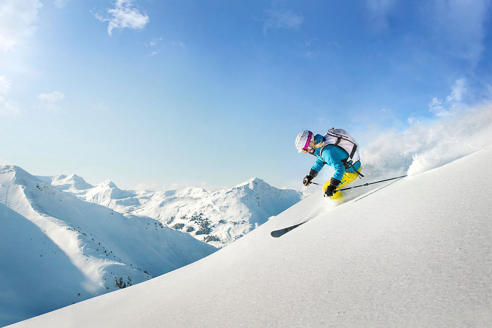 Skiing in the Alps