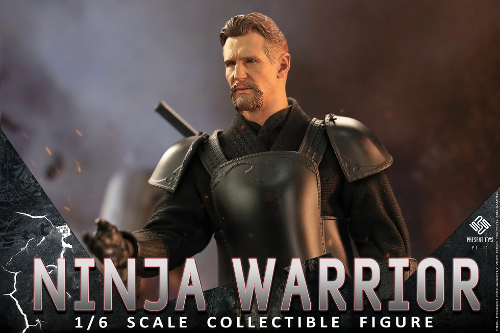 Thumbnail: PRESENT TOYS NINJA WARRIOR 1/6 FIGURE SET BATMAN BEGINS BRUCE WAYNE RA'S AL GHUL