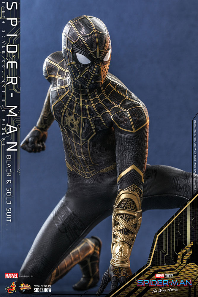 Thumbnail: HOT TOYS SPIDER-MAN: NO WAY HOME SPIDER-MAN BLACK AND GOLD SUIT