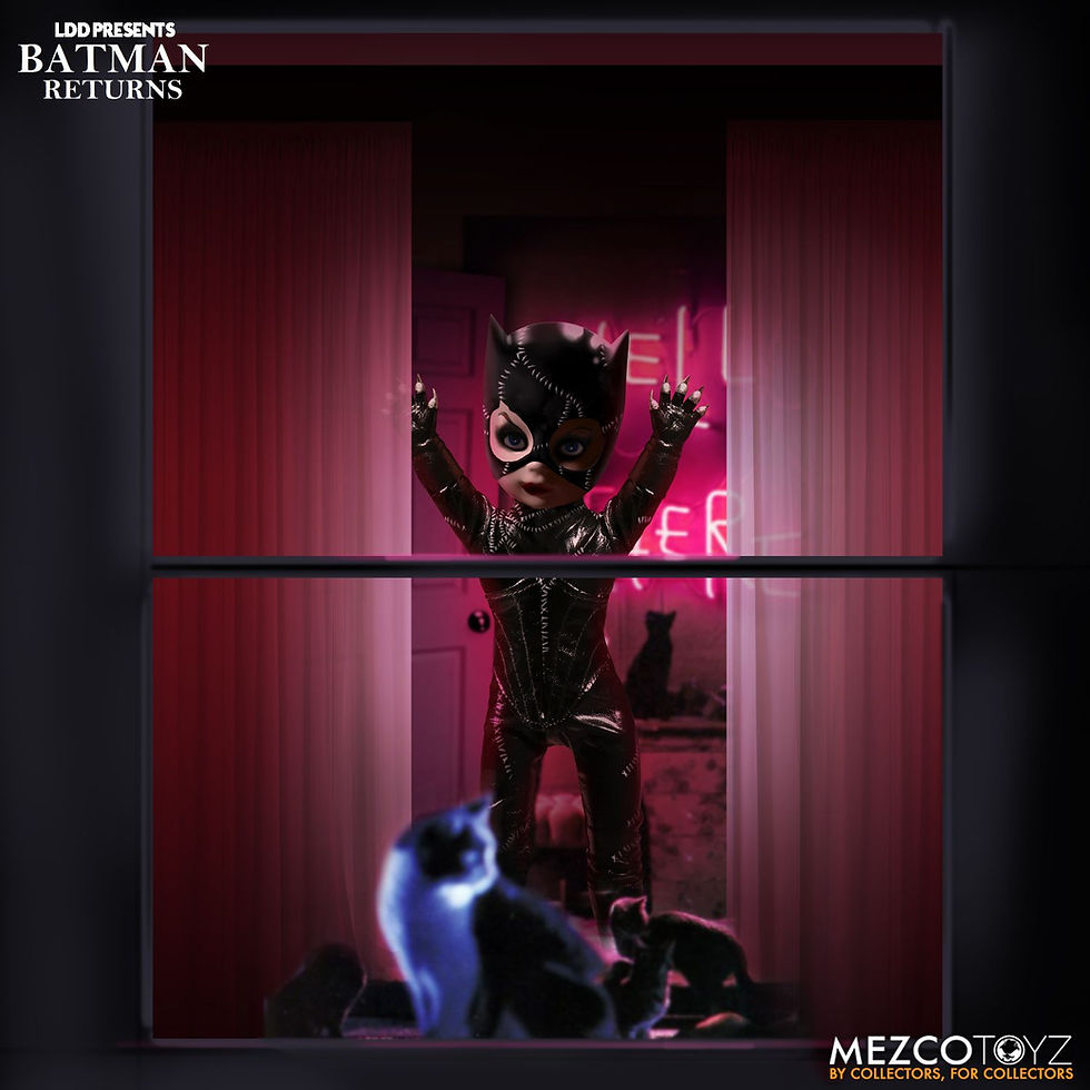 Thumbnail: MEZCO TOYZ LIVING DEAD DOLLS DC BATMAN RETURNS CATWOMAN