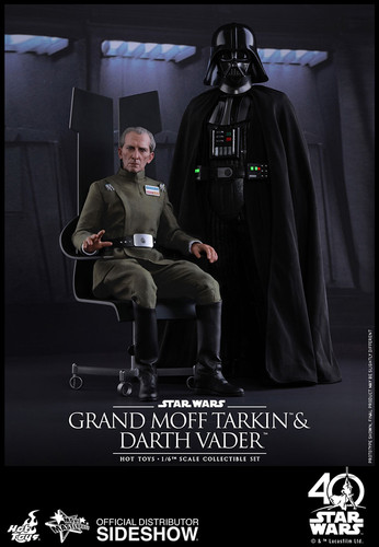 HOT TOYS STAR WARS A NEW HOPE GRAND MOFF TARKIN AND DARTH VADER