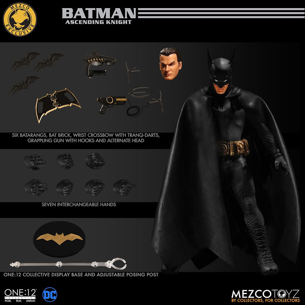 Thumbnail: MEZCO TOYZ ONE:12 DC BATMAN ASCENDING KNIGHT EXCLUSIVE