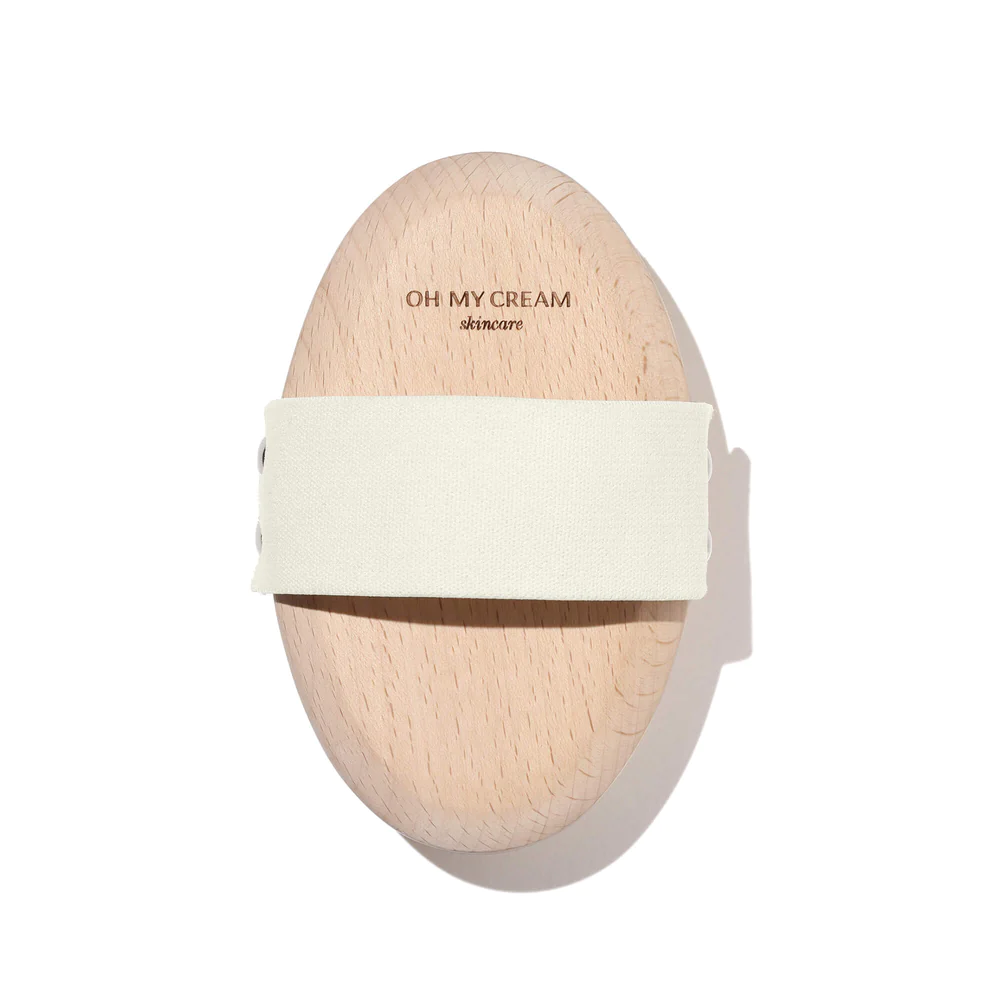 Brosse à sec en fibres naturelles pour stimuler la lymphe – idéale pour une routine bien-être