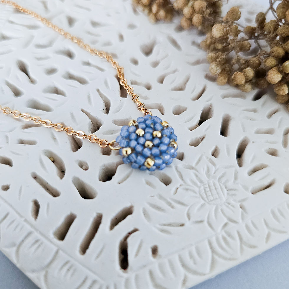 Thumbnail: Eira Necklace - Violet Blue