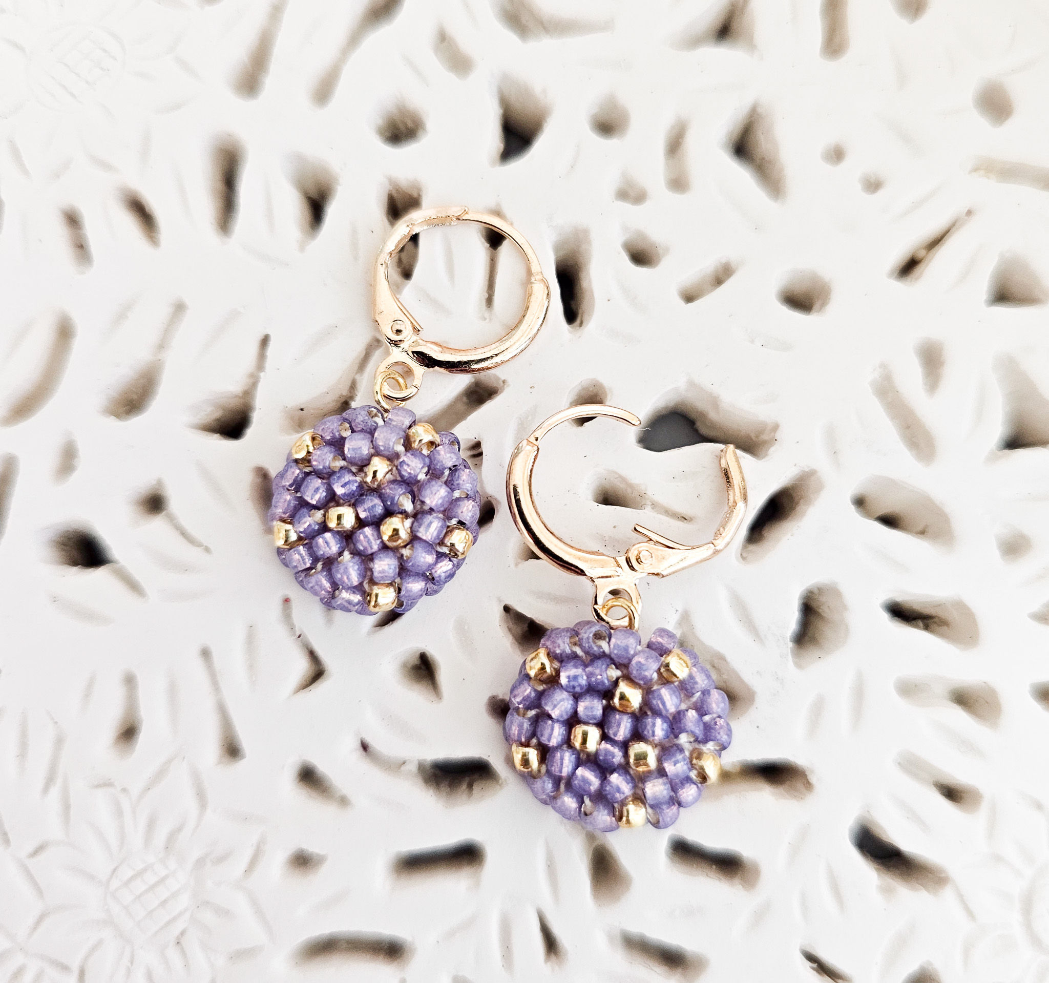Orion Earring - Mauve Purple