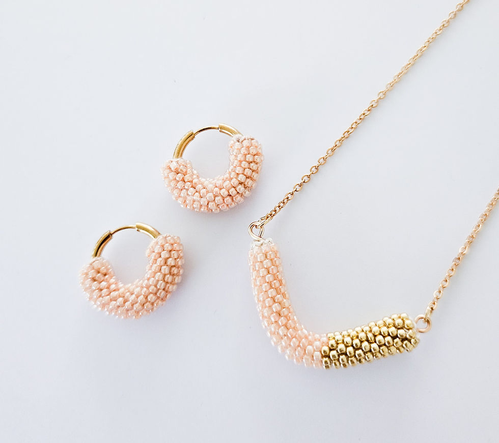 Thumbnail: Ella Necklace - Peach Puff