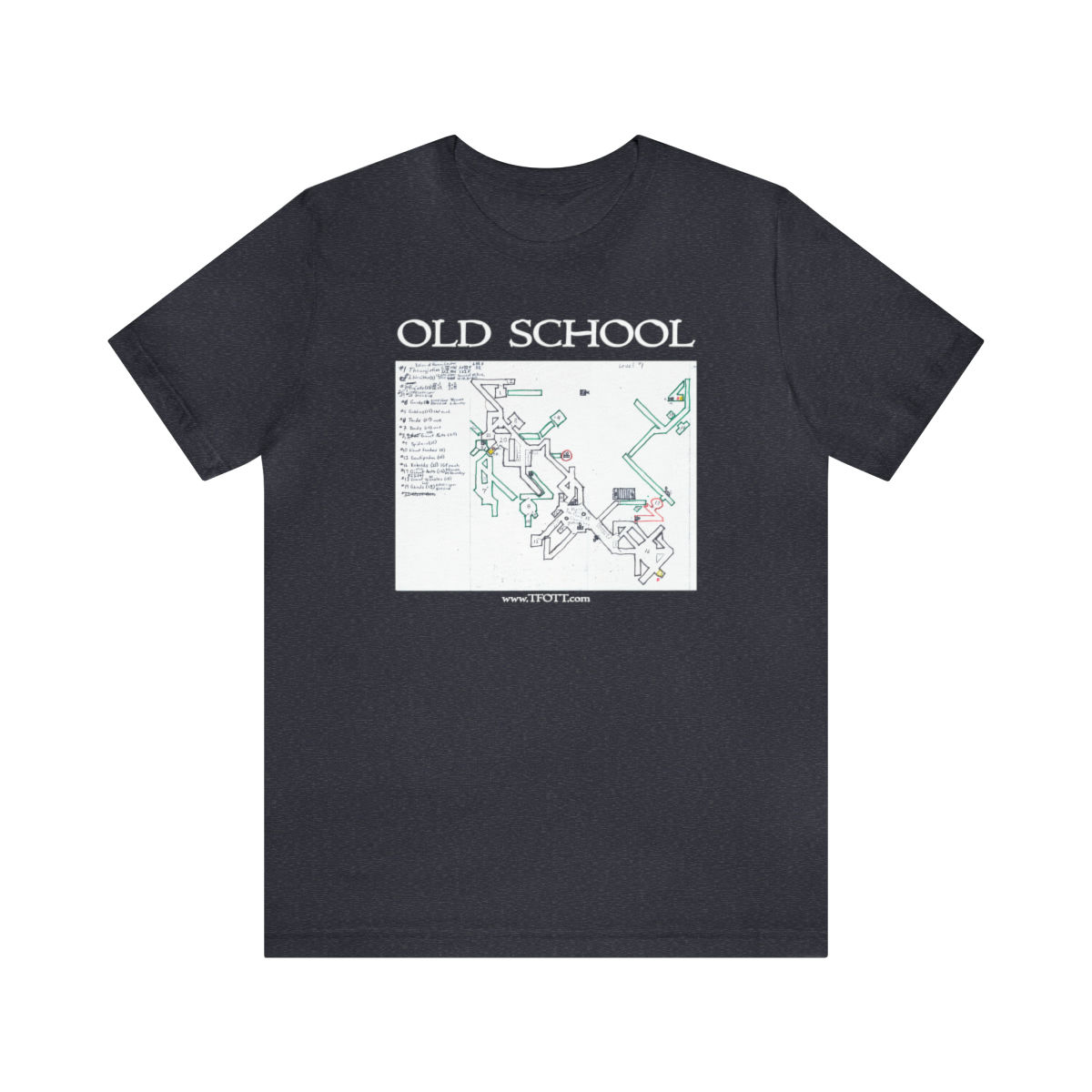 Old School Tonisborg Dungeon Map T-shirt