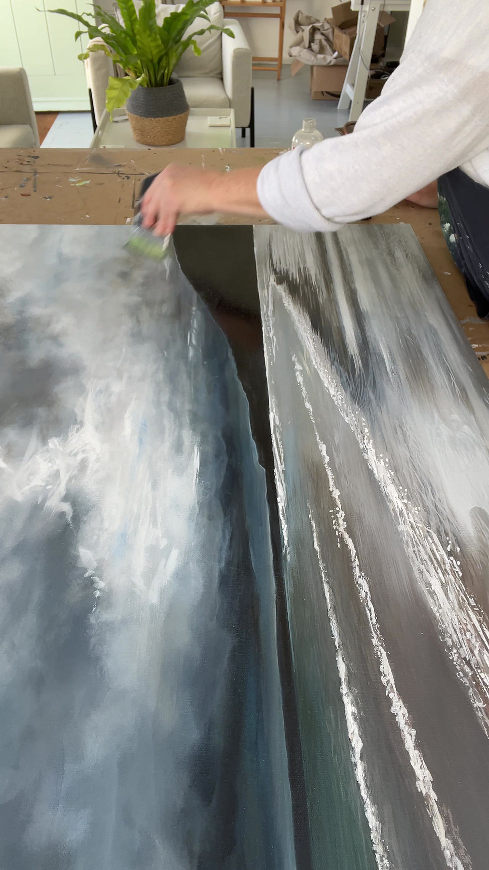 Thumbnail: Original Acrylic Painting of Croyde Bay | Seascape