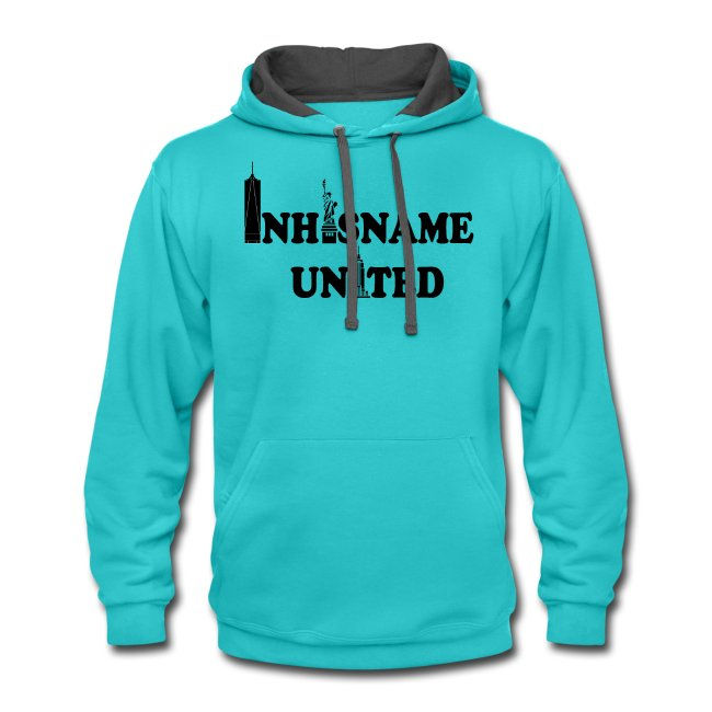 Thumbnail: INHISNAME UNITED NYC Unisex Contrast Hoodie