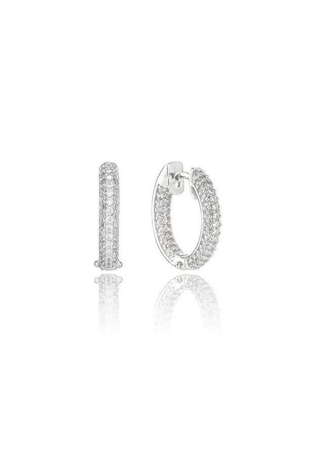 Goddess Pave Hoops