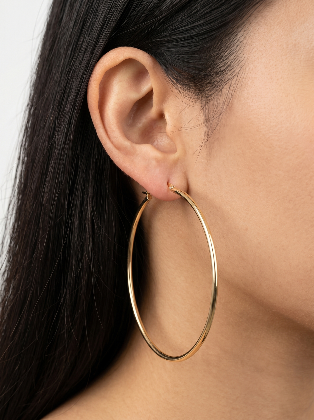 60mm Essential Yellow Gold Hoops
